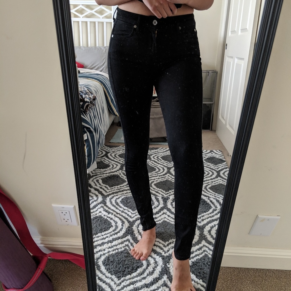 7 for Mankind high waist skinny jeans